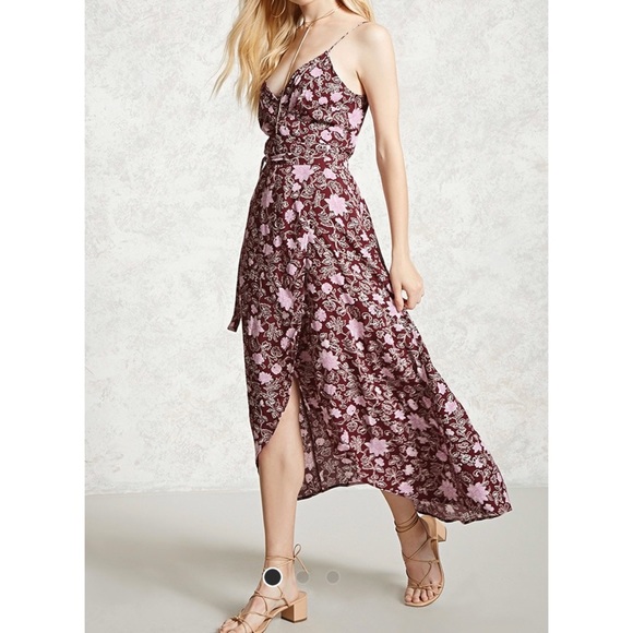 Forever 21 Dresses & Skirts - Forever 21 contemporary floral wrap dress